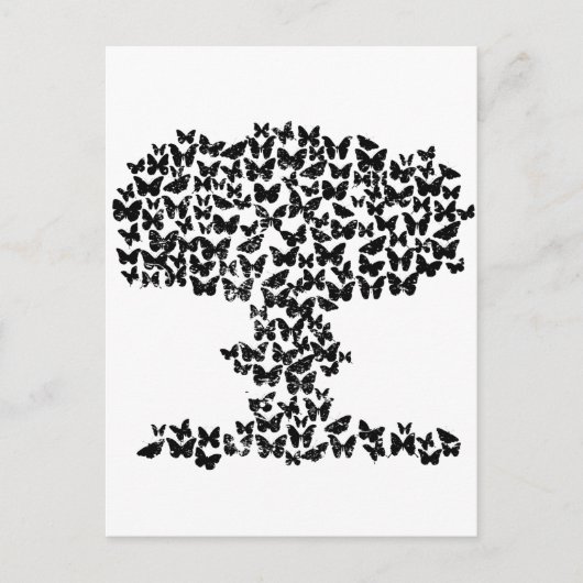 Paddenstoel Wolk van Butterflies Briefkaart (Voorkant)