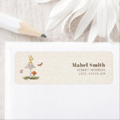 paddenstoel Woodland Butterflies Etiket (Insitu)