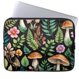 Paddenstoel Woodland Forest Varen Kunst Laptop Sleeve