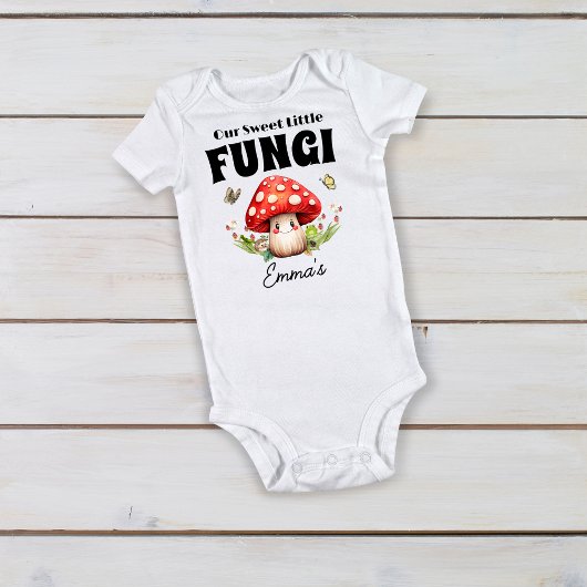 Paddenstoel Woodland Frog Ladybug Moth Baby Custom Romper