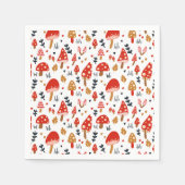 Paddenstoel Woodland Kathrin Legg Red Mushroom Servet (Voorkant)