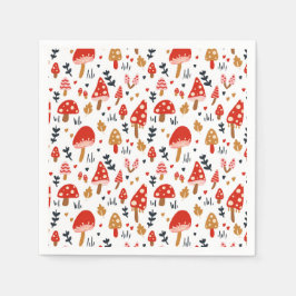 Paddenstoel Woodland Kathrin Legg Red Mushroom Servet