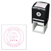 Paddenstoel Zelfinkende Rubber Stempel Met Liefde (In situ)