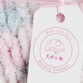 Paddenstoel Zelfinkende Rubber Stempel Met Liefde 