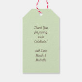 PaddenstoelBaby shower Cadeaulabel (Achterkant)
