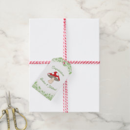 PaddenstoelBaby shower Cadeaulabel