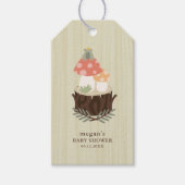 PaddenstoelBaby shower Cadeaulabel (Voorkant)