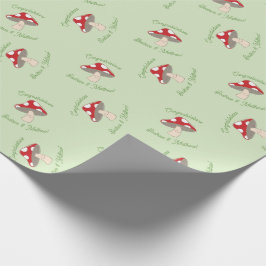 PaddenstoelBaby shower Cadeaupapier