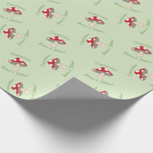 PaddenstoelBaby shower Cadeaupapier