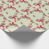 PaddenstoelBaby shower Cadeaupapier (Hoek)