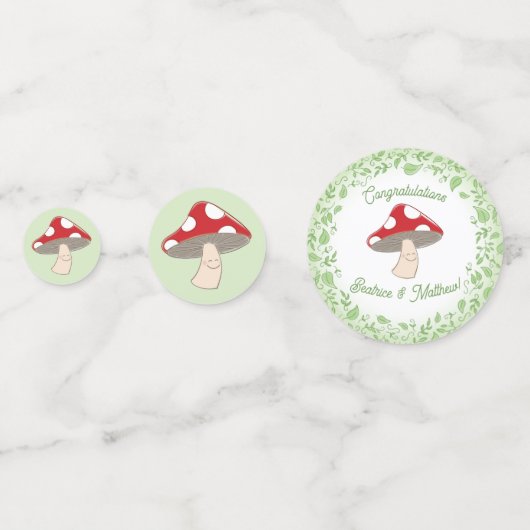 PaddenstoelBaby shower Confetti (Voorkanten)