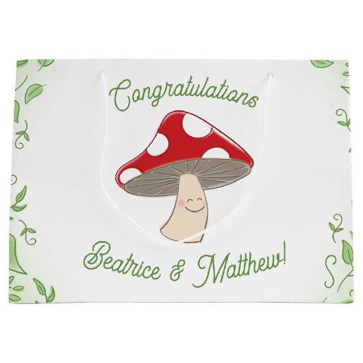 PaddenstoelBaby shower Groot Cadeauzakje (Voorkant)