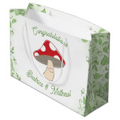 PaddenstoelBaby shower Groot Cadeauzakje (Achterkant Gekanteld)