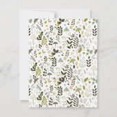 PaddenstoelBaby shower Kaart (Achterkant)