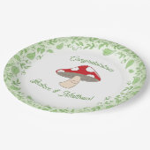 PaddenstoelBaby shower Papieren Bordje (Gekanteld)