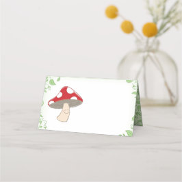 PaddenstoelBaby shower Plaatskaartje