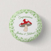 PaddenstoelBaby shower Ronde Button 3,2 Cm (Voorkant)