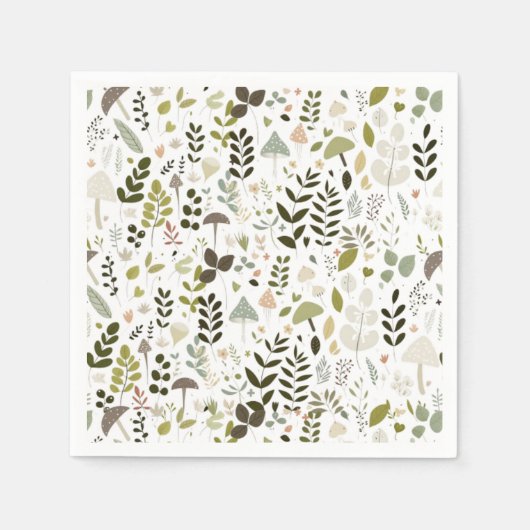 PaddenstoelBaby shower Servet (Voorkant)