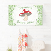 PaddenstoelBaby shower Spandoek (Insitu)