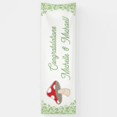 PaddenstoelBaby shower Spandoek (Verticaal)