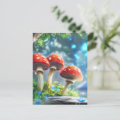 paddenstoelbos briefkaart (Staand voorkant)