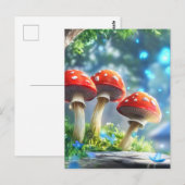 paddenstoelbos briefkaart (Voorkant / Achterkant)