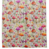 paddenstoelbos douchegordijn (Voorkant)