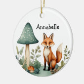 Paddenstoelbos en Fox Ornament (Links)