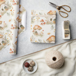 Paddenstoelbos I Sprookje Kinder Cadeaupapier