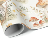 Paddenstoelbos I Sprookje Kinder Cadeaupapier (Rol Hoek)