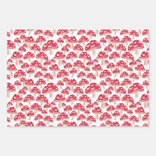 Paddenstoelbos inpakpapier set (Voorkant 2)