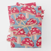 Paddenstoelbos inpakpapier set (In situ)