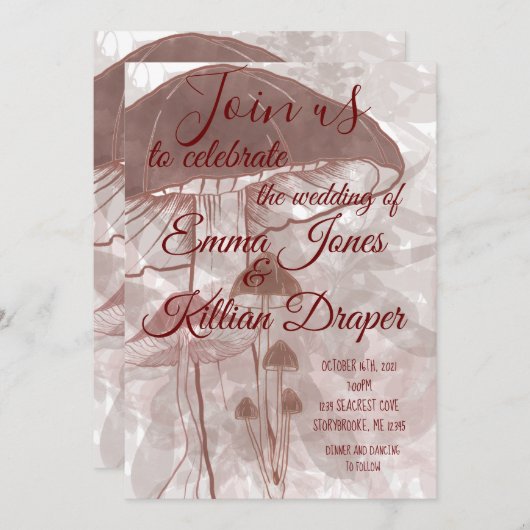 paddenstoelbos kaart (Voorkant / Achterkant)