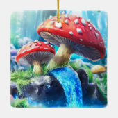 paddenstoelbos keramisch ornament (Achterkant)