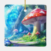 paddenstoelbos keramisch ornament (Achterkant)