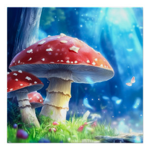 paddenstoelbos perfect poster