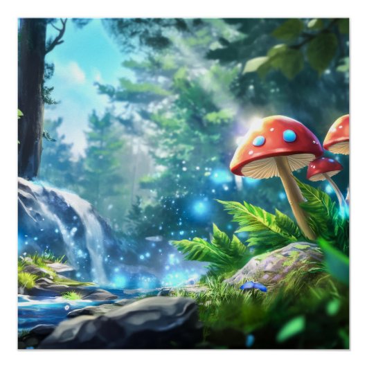 paddenstoelbos perfect poster (Voorkant)