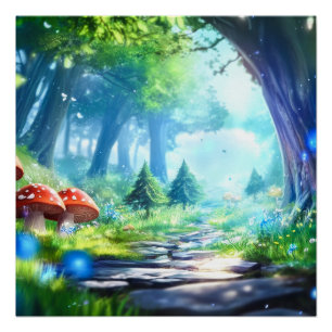 paddenstoelbos perfect poster