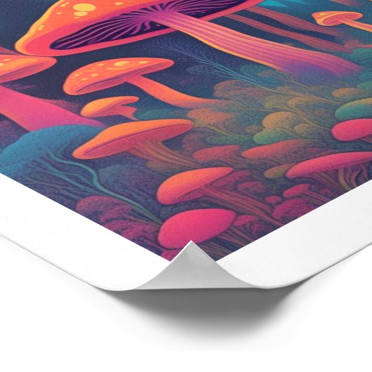 paddenstoelbos poster (Hoek)