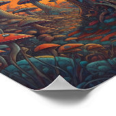 paddenstoelbos poster (Hoek)