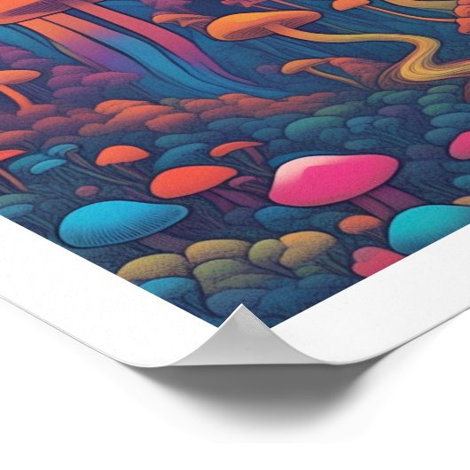 paddenstoelbos poster (Hoek)