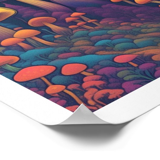 paddenstoelbos poster (Hoek)