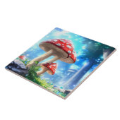 paddenstoelbos tegeltje (Zijkant)