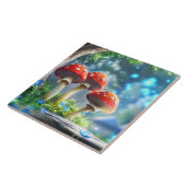 paddenstoelbos tegeltje (Zijkant)