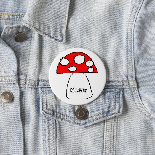 PaddenstoelButton Ronde Button 7,6 Cm (In situ)