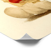  paddenstoelen 1861 Art Afdrukken Rood Pet Poster (Hoek)