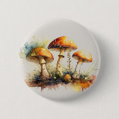 Paddenstoelen, Amanita Muscaria Ronde Button 5,7 Cm (Voorkant)