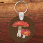 Paddenstoelen, Amanita Muscaria Sleutelhanger (Achterkant)