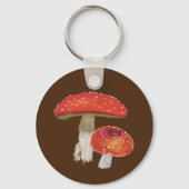 Paddenstoelen, Amanita Muscaria Sleutelhanger (Achterkant)