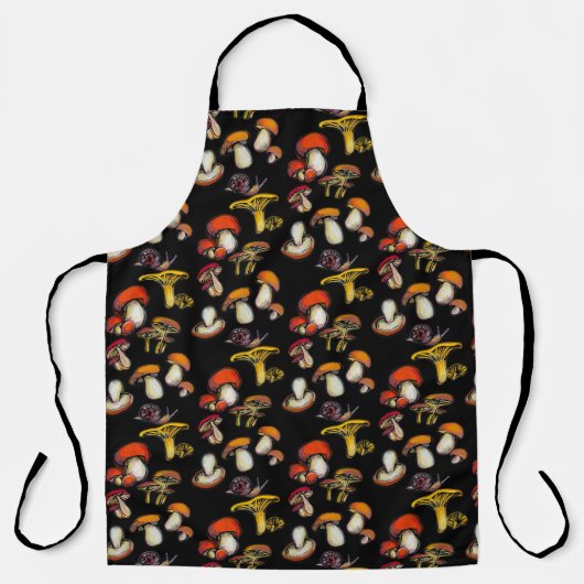 Paddenstoelen Apron Schort (Voorkant)